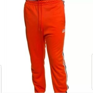 Men's Orange Nike Jogging Pants